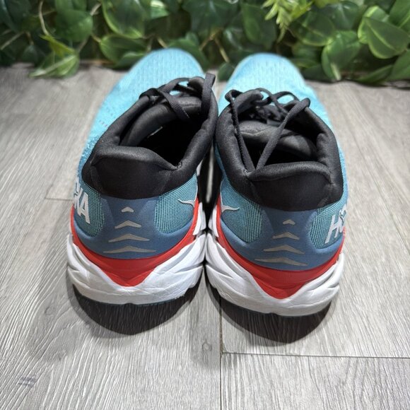 Hoka One One Clifton 8 Mens Sz 10 EE Blue White Athletic Running Shoes Sneakers main image 6